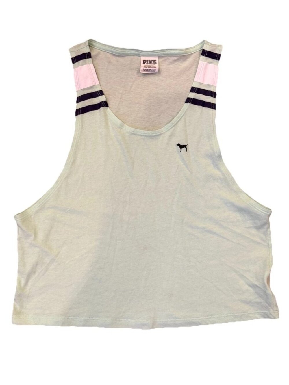 Y2K VTG Victoria’s Secret PINK | Cropped Mint Green Tank | S